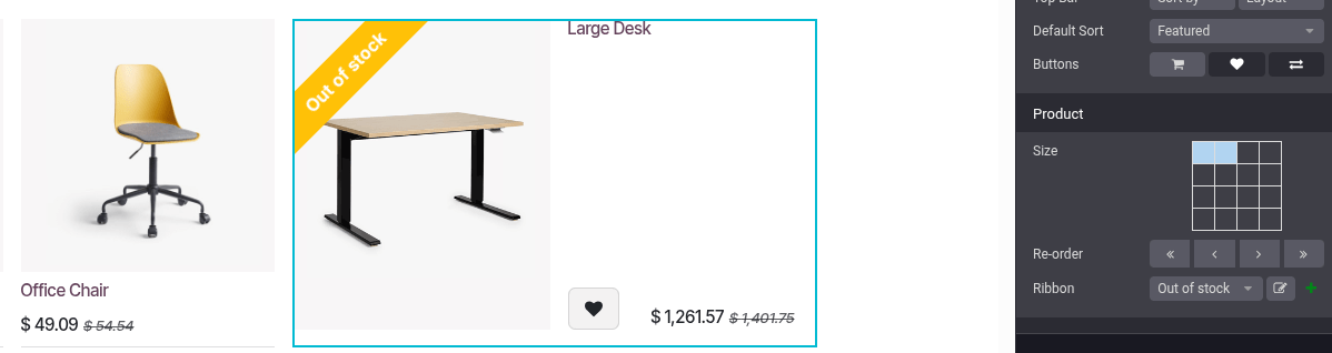 Cinta para destacar producto