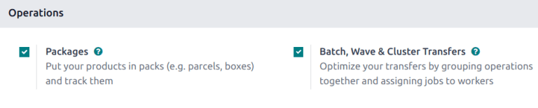 Active las funciones *Paquetes* y *Transferencias por lotes* en los ajustes. 