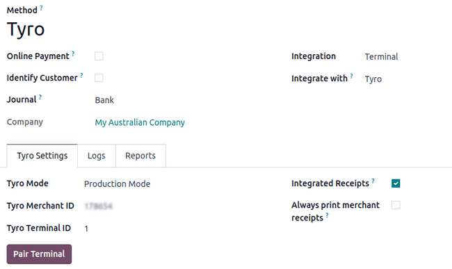 Formulario para crear un nuevo método de pago.