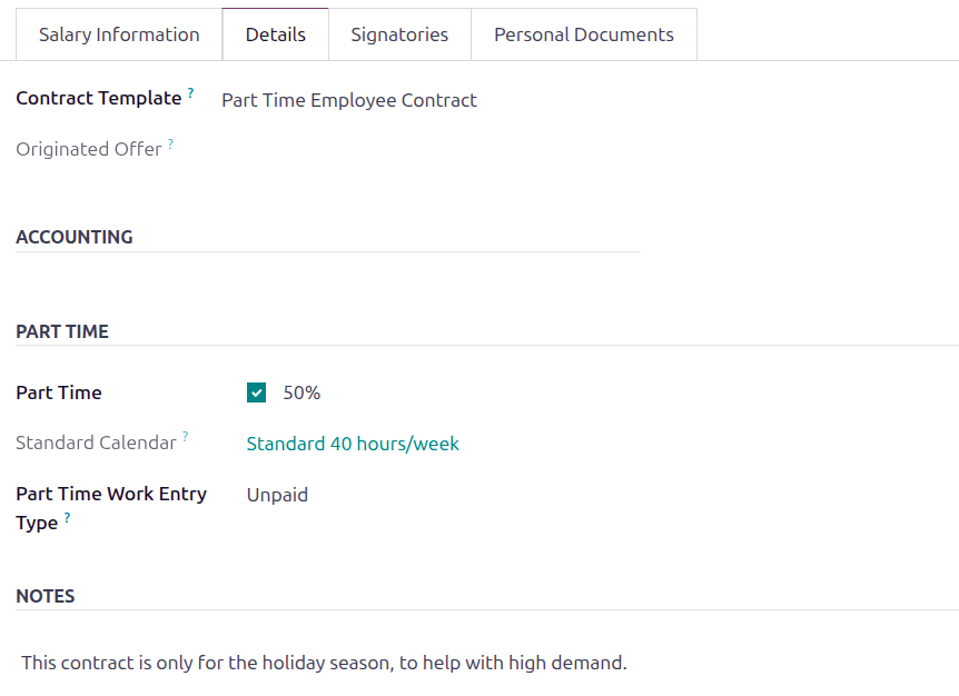 La pestaña de detalles completa.