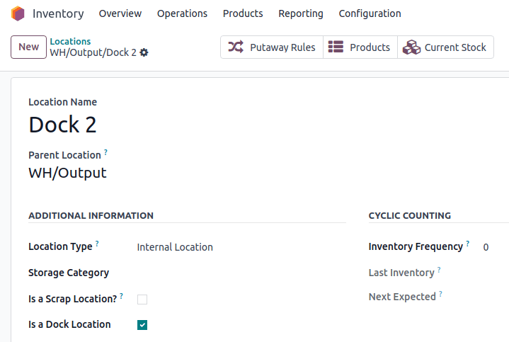 Configuración de ubicación.