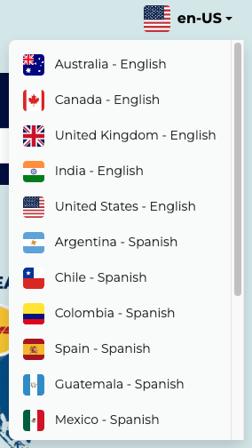 Proceso de registro en el sitio web de Envia.com.
