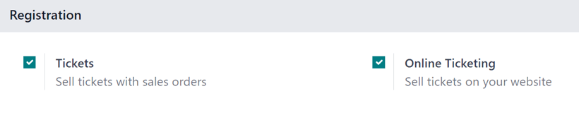 Vista de la página de configuración de la aplicación Eventos de Nexovate.