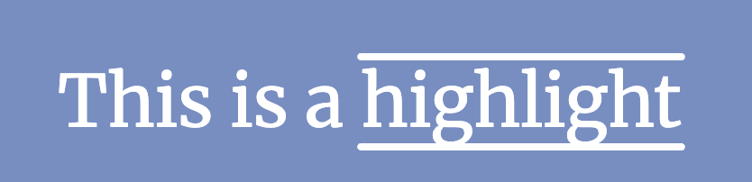 Resaltar textos y títulos