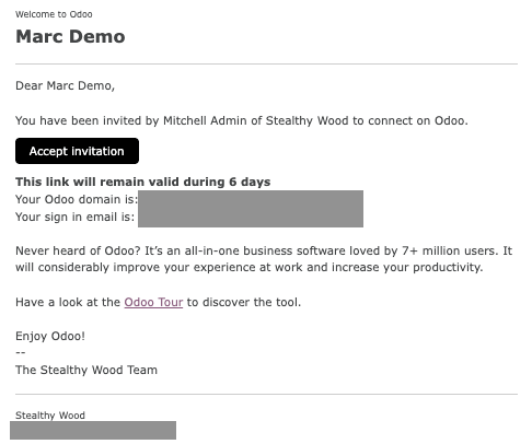 Imagen del formulario del usuario con una notificación que dice que el correo de invitación ha sido enviado en Nexovate