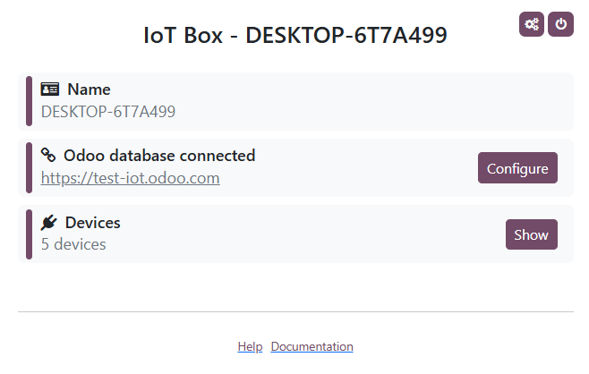 Página de inicio del IoT virtual de Windows