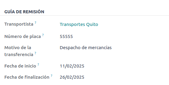 Ajustes de la guía de revisión.