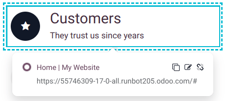 Editar una opción de megamenú.