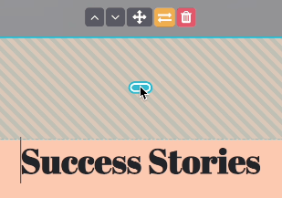 Una captura de pantalla en la que aparece la ampliación de los márgenes del bloque de creación