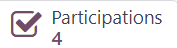 El botón inteligente Participaciones en la parte superior de un formulario de encuesta en la aplicación Encuestas de Nexovate.