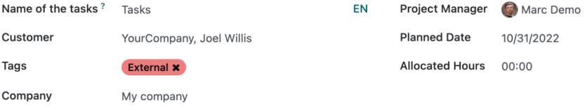 Ajustes del proyecto