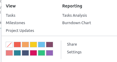 Tarjeta del proyecto