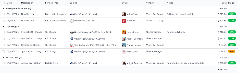 La lista completa de servicios en la base de datos de Nexovate.