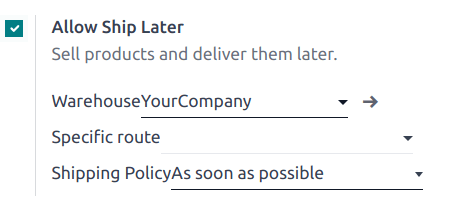 Ajustes para habilitar y configurar la función Enviar después.