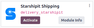 Módulo Envíos con Starshipit en el módulo Aplicaciones de Nexovate.